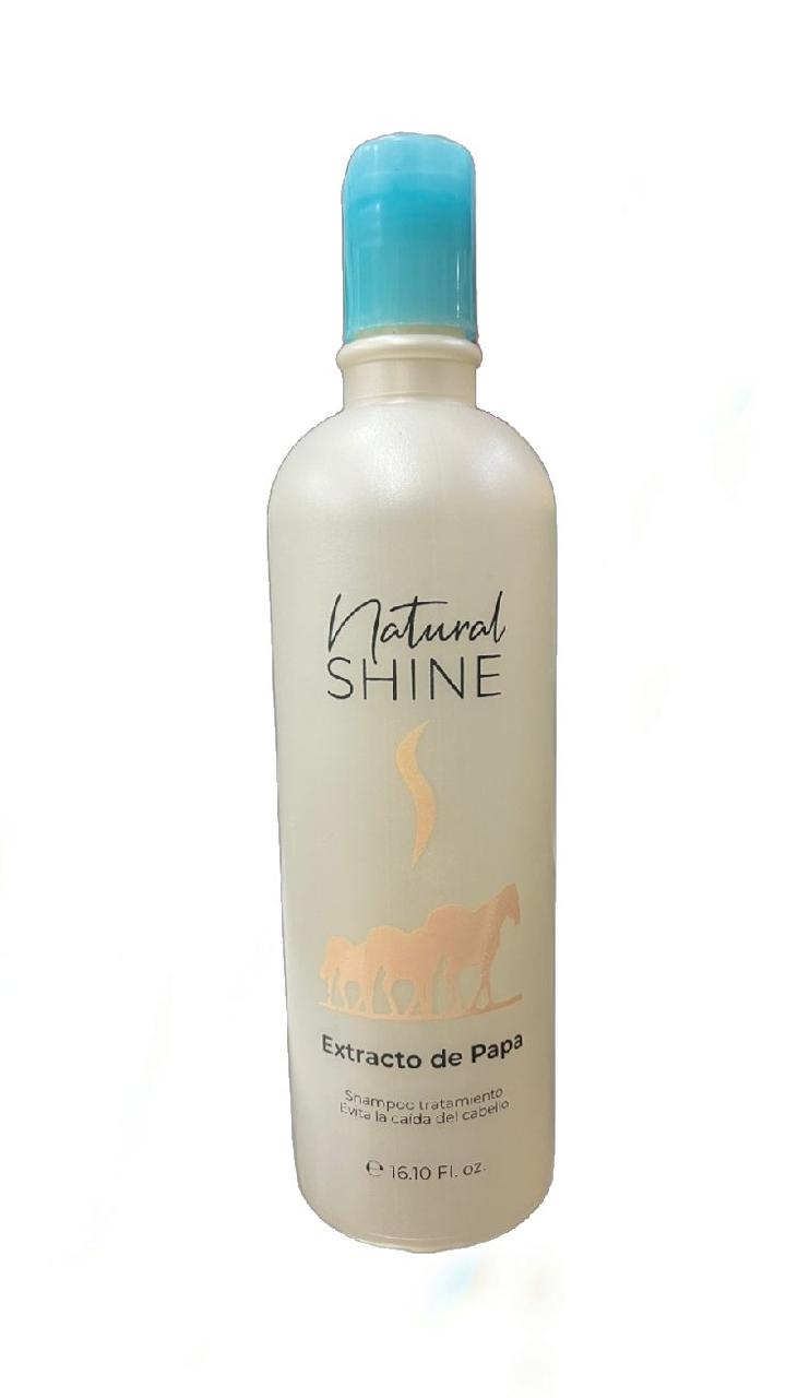 Shampoo Natural Shine Extracto de Papa 500 ml.