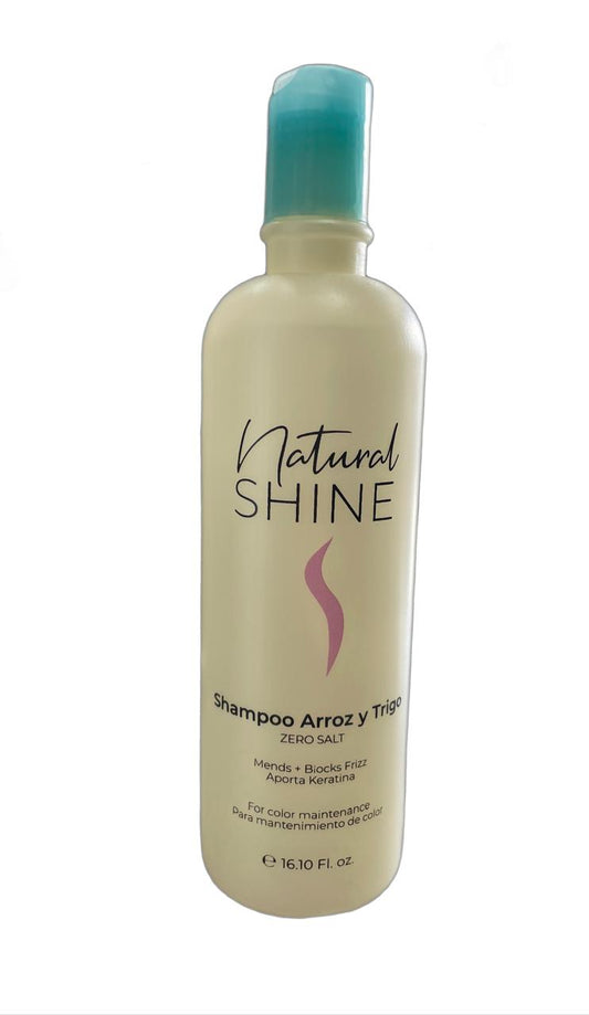 Shampoo Natural Shine Arroz y Trigo